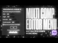 How To Edit Multiple Compositions In ONE Menu MultiComp for After Effects
