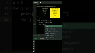 pattern Printing in python Inverted Pyramid Number Pattern