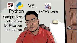 Python vs G Power Sample size calculation for Pearson correlation