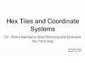 Lesson Night Simple Hex Maps and You