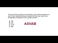 ASVAB Math Probability of Selecting a Red or Yellow Marble Step-by-Step Guide