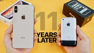 IPhone XS Max Vs Original IPhone 2G 11 Year Comparison 