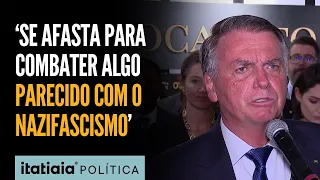 BOLSONARO CHORA, CITA 'NAZIFASCISMO' E AGRADECE TRUMP POR 'ABRAÇO' A EDUARDO