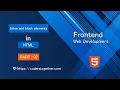 HTML Tutorial for Beginners in Bangla Inline and block elements in HTML Part 07