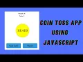 Coin Toss App using HTML CSS JavaScript Flip a Coin App Mini Projects For beginners