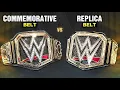 WWE Championship Shop Belt vs Commemorative Title Belt