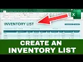 How to Create a Basic INVENTORY LIST in Excel Manage Business Inventory