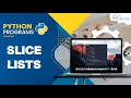 What is Slicing on List in Python - Explained with Example Hindi