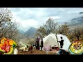 Lagu Setting up a tent in nature 🌲 | Baking cakes and nomadic cooking for Yalda and Christmas 🎄🔥