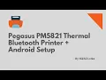Pegasus PM5821 Bluetooth Printer Unboxing and Android Code Demo using Android Studio - 2021