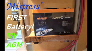 Mistress’ FIRST Battery in it’s place! Ep.117 Building my steel sailing yacht