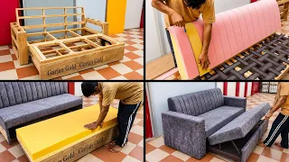 How To Make Sofa Cum Bed, Modern Sofa Cum Bed Build, New Sofa Cum Bed Design, Stylish Sofa Cum Bed