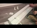 Installing 2 faux wood Venetian window blinds - How to install cordless blinds