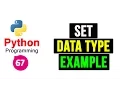 Set Data Type in Python Programming Tutorial