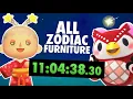 I Collected all ZODIAC FURNITURE as Fast as Possible in Animal Crossing New Horizons