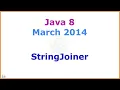 Java 8 - StringJoiner