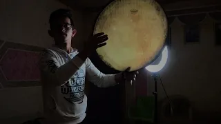 عزف دف   وزن اڤل مع ايقاع سقزى دندنها