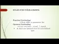 Overloading in c Types Rules Advantages