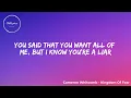 Cameron Whitcomb - Kingdom Of Fear (Lyrics / Lyric Video)