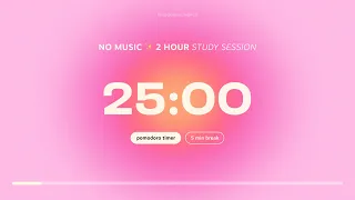Aesthetic Pomodoro Timer 4x25min Study Work Motivation Stay Focused And Productive Pink Aura 