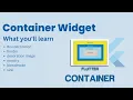 What is Container How to Use it in Flutter Container Widget in Flutter