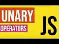 JavaScript unary operator