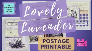 Postage Printable Release Day - Lovely Lavender