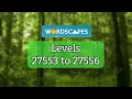 WILDLIFE in Wordscapes MASTER levels 27553 to 27556 gameplay Answers Solutions