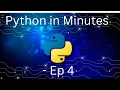 Boolean Data Types in Minutes Python Ep 4