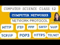 Network Protocol HTTP FTP PPP SMTP POP3 HTTPS TELNET VoIP CBSE Exam