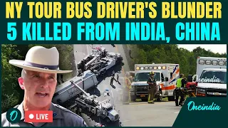 New York Bus Crash UNSEEN Live Driver Overcorrects Killing 5 In Deadly Rollover 24 Injured