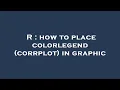 R how to place colorlegend corrplot in graphic