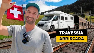 É assim que atravessamos os Alpes de motorhome (dentro de um trem)