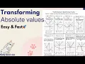 Transforming absolute value functions