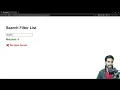 Project-20 JS Search Filter mini Project Live Search List Using HTML CSS and JavaScript