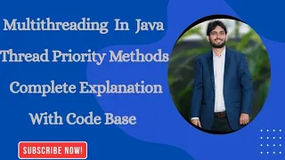 Multithreading In Java Thread Priority Methods