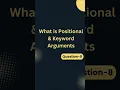 positional keyword arguments