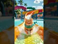 Roller‑Meowster: Cat Cruises the Water Park—Endless Splash #ai