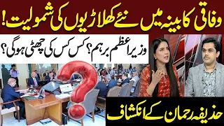 federal cabinet reshuffle new faces to join cabinet huzefa rehman reveals kiran naz do tok