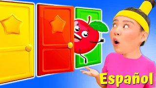 ¡1-2-3, ¿Qué Puerta? ¡Encuentra la Fruta Rica! | Canciones Divertidas para Niños | Babanana Español