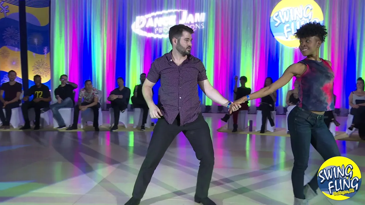 Ben Morris & Trendylon Veal - Swing Fling 2019 Invitational Jack & Jill 1st Place - West Coast Swing