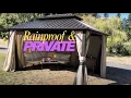 PURPLE LEAF 10x14 Hardtop Gazebo Review Demo Curtains Netting Features Explained