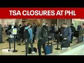 3 TSA checkpoints now closed at Philadelphia International Airport