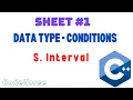 ICPC Assiut Sheet Data type - Conditions S Interval C Beginners codehorse