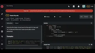 Codewars Simple Pig Latin Python 5 kyu