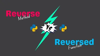 Python s reverse Vs reversed 2MinutesPy