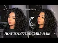 how to diffuse curly hair PERFECTLY
