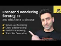Rendering Strategies Explained SSR ISR PPR SSG CSR