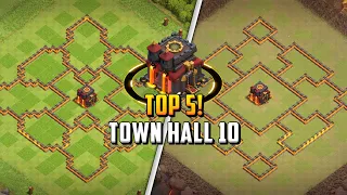 TOP 5 Town Hall 10 TH10 Base Layout Copy Link 2025 Clash of Clans