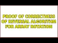 Proof of correctness of reversal algorithm for array rotation